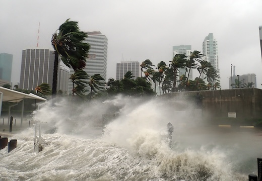Hurricane Irma Extreme Image of Storm Striking Miami, Florida